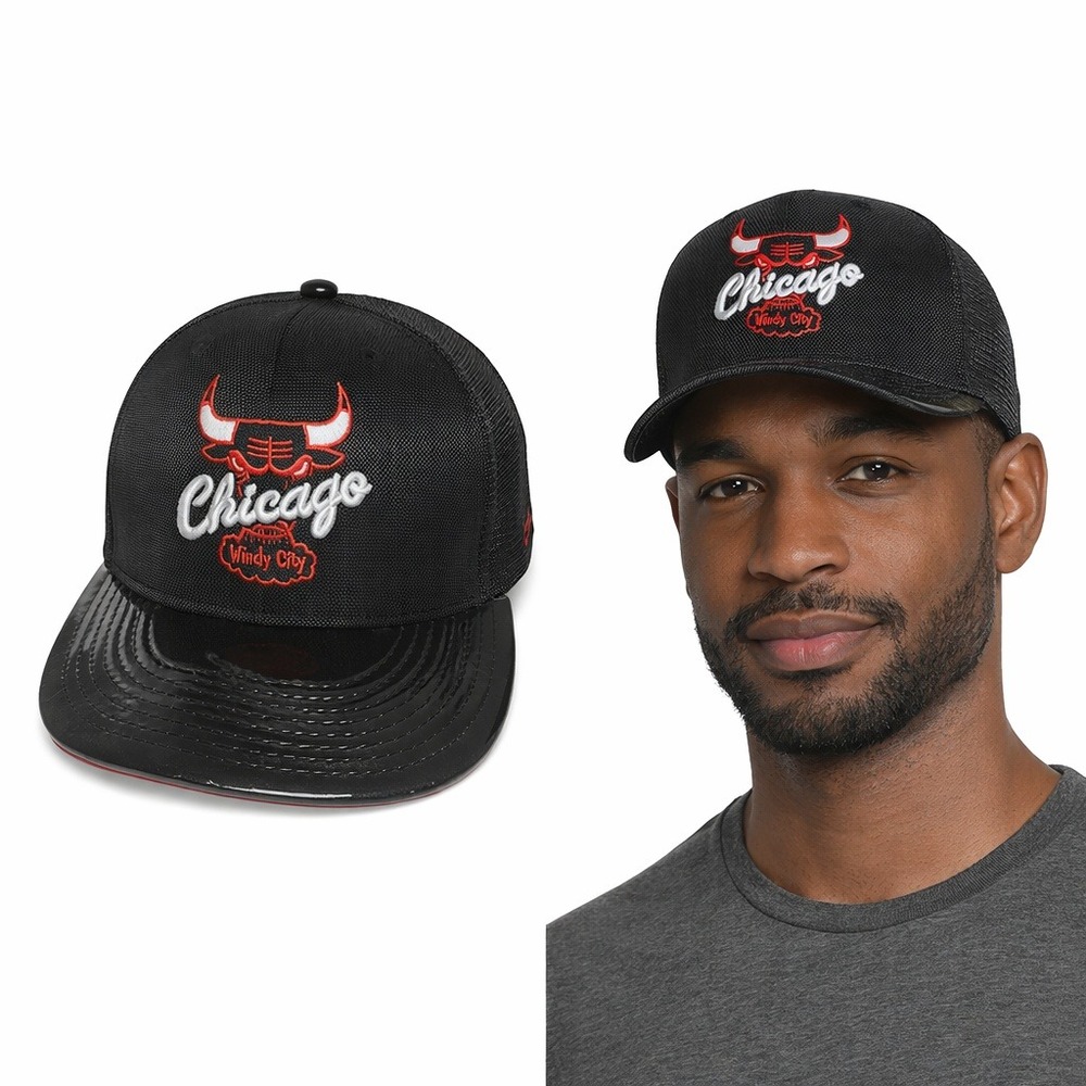 New Era Chicago Bulls 9FIFTY Snapback Hat Hardwood Classics Championship‎ Black